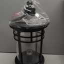 Darkaway Large Outdoor Post Lights Lamp Posts Outdoor Lighting, 17inch Aluminum Post Lights Waterproof Outdoor Light Fixtures with Glass, Light Posts for Outside Patio Yard (Large, Black)