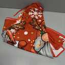 Christmas Tree Skirt Red Tree Skirt Glitter Gnomes Snowflake Xmas Winter Tree Skirt 48 Inch for Red Christmas Indoor Outdoor Decorations