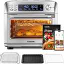 COSORI Air Fryer Toaster Oven Combo, Smart 12-in-1 Airfryer Sous Vide Convection Oven Countertop, Bake, Roast, Reheat, Broil, Dehydrate, 94 Recipes & 3 Accessories, 26QT, Silver, Stainless Steel