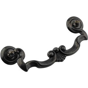 10-Pack 4.5" Hole Spacing Dark Antique Bronze Bail Drawer Pull Drop Swing Handles Cabinet Knob Hardware 114 mm 4 1/2" Centers Bail Pull- C-C: 4.5inch (10)