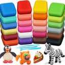 ESSENSON Magic Clay - Air Dry Clay 24 Colors, Modeling Clay for Kids with Tools, Toys Gifts for Age 3 4 5 6 7 8+ Years Old Boys Girls Kids