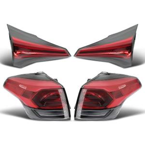 8156142211 Outer Inner Tail Lights Set of 4PCS Compatible with RAV-Four 2016 2017 2018 Left & Right Taillights Tail Lamps 815500R061 815900R030 815800R030
