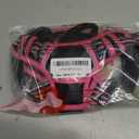 rabbitgoo Dog Harness No Pull with 2 Leash Clips, Adjustable Soft Padded, Reflective Oxford No Choke Pet Vest with Easy Control Handle for  Dogs, Black & Hot Pink, M