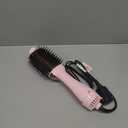 Hair Dryer Brush Blow Dryer in One Upgraded 4 in 1 Hair Dryer and Styler Volumizer with Negative Ion Anti-frizz Ceramic Titanium Barrel Hot Air Brush Hair Straightener Brush (Pink)