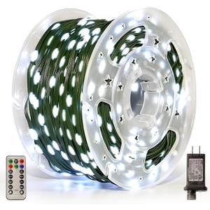 Christmas Lights 1200 LED 394 FT, IP67 Waterproof Christmas Tree Lights with 8 Modes, Remote Control 3 Timers & Memory Function Xmas Decorations for House and Holiday (Cool White)
