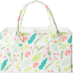 Mr. Pen- Baby Diaper Caddy Organizer, Blooming Palette, Nursery Storage Bin and Car Organizer for Diapers and Baby Wipes