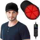 LED lights Hair Growth Cap, Black