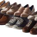 YAMAZAKI Home Frame Adjustable Shoe Rack - Spacesaving Storage Solution, 7" - Steel - Holds Up to 4 Pairs of Shoes Per Shelf