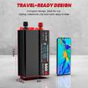 OLTEANP 500 Watt Power Inverter 12V DC to 110V/120V AC Inverter with LCD Screen Display, 2 AC Outlets, 36W Type-C Port, 5V/3A USB Port, Car Power Converter for Truck, Home, Vehicles, Laptop, Trip