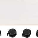 Under Desk Printer Stand with 4 Wheels & Rolling Cart Design - Heavy-Duty Movable Organizer for Printer, Copier, CPU Under Desk | Space-Saving Office Shelf (34 * 29 * 6.6 White)