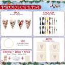2 x 4Pcs DIY Heart Shaped Hand Embroidered Christmas Ornament Kit,2026 New Embroidery Christmas Ornament Kits,Handmade Tree Decoration,Beginner Friendly Cross Stitch Craft Set for Tree Winter Decoration