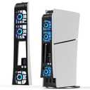 NEWDERY Cooling Fan for PS5 Slim, Upgraded 9-Blades & Larger Fan Quiet Cooler with Auto Speed, Extra USB3.0 Port & LED Light for PS5 Slim Only, Not for PS5 Pro/PS5, White