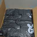 Fuxury 500 Count - Thank You Plastic Tshirt Bags Black (11.5" x 6.5" x 21"), T-shirt, Grocery, Take Out, To Go, Retail Shopping Bags in Bulk for Small Business