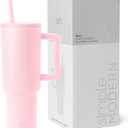 Simple Modern 40 oz Trek Tumbler with Handle and Straw Lid | Cup Holder Friendly Insulated Stainless Steel Travel Mug |