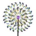 DREAMSOUL 360° Large Wind Spinner Outdoor Metal 6 Blades Windmill for Yard, 80 Inch Kinetic Wind Spinner for Patio Lawn Decor