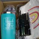 Thank You Gifts For Women, Administrative Professional Day Gifts for Coworkers Employee Boss Lady Manager Nurse Teacher Appreciation Gift, 6 Set Inspirational Team Staff Gift Tumbler Makeup Bags Pen (20OZ, Exquisite Style)