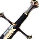 Ace Martial Arts Supply 36" Medieval Knight Arming Sword with Scabbard Unsharpened Stainless Steel for Cosplay & Display