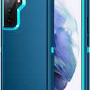 for Galaxy S21 Plus Case,Heavy Duty Shockproof Dust/Drop Poof 3 Layers Full Bady Protection Rugged Cover Case for Galaxy S21 Plus,Turquoise