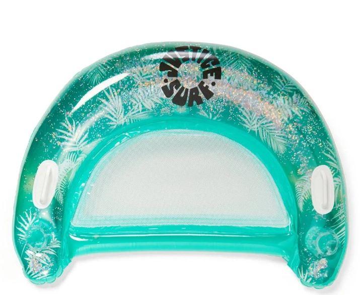 Justice Pool Chair Float, Color: Teal, Ages Group: 6+, Unisex,  Size: 43" L x 31.5" W