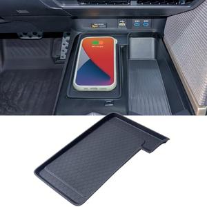 TOPINSTALL Wireless Charging Anti-Slip Mat Compatible with 2025 2026 Toyota Camry, Black Silicone Protective Pad Center Console Liner for Camry Accessories