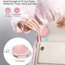 3 in 1 Magnetic Wireless Charging Station for iPhone 17/16/15/14/13/12 Series, Apple Watch and AirPods, MagSafe-Compatible 15W Fast Charging Stand, Foldable Adjustable Travel Charger, Pink