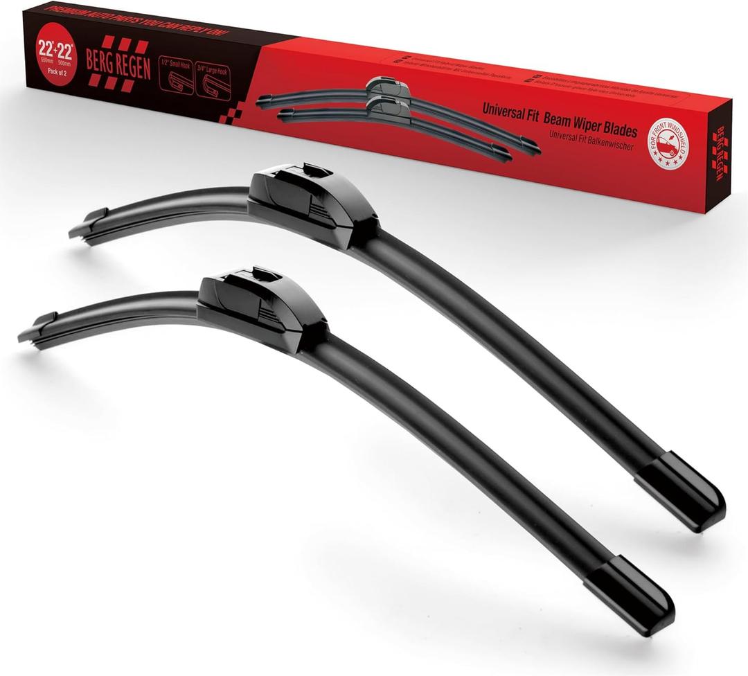 OEM Quality Performance Premium 22 wiper blades 2 pack,All-Season Auto Replacement Windshield Wiper Blades,Fit Chevrolet Impala 2013-2006 GMC Yukon 2020-2000 Isuzu Ascender 2008-2003 +More Cars
