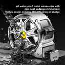 Tape Measure 25ft, Stainless Steel Retractable Tape Measure, Waterproof & Rustproof Steel Measuring Tape with Hollow Design for Renovation, Construction, Carpentry (25')