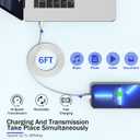 Apple MFi CertifiedFast Charger iPhone,Fast i Phone Charging Cord 3Pack iPhone Charger Fast Charging Plug Block 6FT USB C to Lightning Cable for iPhone 14/14 Pro Max/Plus/13 Mini/12/11/XR/XS,AirPods