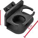 Extreme Max 3005.5616 Two-Drink Holder with 45 Base for Lund Sport Track Systems