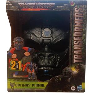 Transformers Rise of the Beasts Movie Optimus Primal, 2-in-1 Converting Roleplay Mask Action Figure Toy, 6+ Years, 9-inch