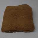 BOURINA Almond Throw Blanket 50x60 Inches Throw Textured Solid Soft Sofa Couch Decorative Knit Blanket