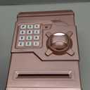 Piggy Bank Electronic Mini ATM for Kids Baby Toy, Safe Coin Banks Money Saving Box Password Code Lock for Children,Boys Girls Best Gift (Rose Gold)