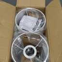 Set of 2 Touch Control Table Lamps with 2 USB Charging Ports&AC Outlet, 3-Way Dimmable Bedside Nightstand Lamps with White Fabric Lampshade for Reading, Bedroom, Living Room, A19 LED Bulbs Included, White