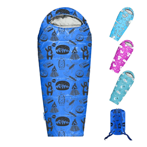 KidzAdventure Mummy Style 32 – 59F Kids Sleeping Bag with Pillow Sleeve, 4 Season, Lightweight and Backpacking Style, Ideal for Camping, Sleepover, Boys, Girls, Youth and Toddlers