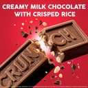CRUNCH Fun Size Candy Bars, Creamy Milk Chocolate with Crisped Rice, Individually Wrapped Candy, Shareable Pack, 10 oz, Expiry: 12/24/26