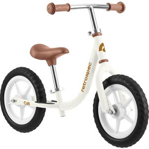 Retrospec Cub Toddler Balance Bike for Ages 18 Months - 3 Years - 12in No-Pedal Beginner Bicycle with Adjustable Seat, Puncture-Proof Tires & Safe Low Frame Design, One Size