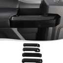 Voodonala for F-150 2015-2020Inner Door Handle Covers Trim for Ford F150 2015-2020 Compatible with Ford F150 F250 F350(Black Wood,4Pcs/Set)