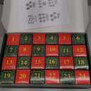 Jenaai Brain Teaser Advent Calendar 2025 Metal & Wood 24 Days of Christmas Countdown Calendar Gift Box 24pcs Brain Teaser Puzzles Advent Xmas Gifts Iq Test Games Toys for Teen Adult(Wooden&metal)