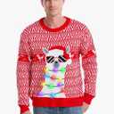 HSCTEK Light Up Men Christmas Sweater, XL