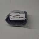 Square Ottoman Cover,Soft Stretch Jacquard Slipcover with Dual Waterproof Layers,Washable Furniture Protector for Pets,Medium,Navy Blue (M Length&Width:26-34",Height:14-20")