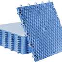 Fabbay Dryland Synthetic Ice Tiles for Hockey Floor Mat 12 x 12 Squares Hockey Training Equipment Board for Shooting Outdoor (Blue), 30Pcs