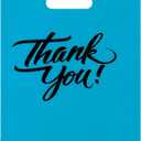 Infinite Pack Thank You Merchandise Bags, Die Cut Handles, Retail Shopping Bags for Boutique - Choose Color & Size (9" X 12", PACK OF 100, Teal)