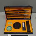 14 Pieces Chinese Calligraphy Brushes Gift Set Painting Brushes Watercolor Tools Set Sumi Painting Kanji Art New Year Gift with Calligraphy Copy Card and Professional Water Writing Cloth for Beginners