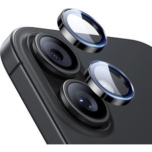 ESR 2 Pack for iPhone 17/iPhone 16/iPhone 16 Plus, Camera Lens Protector, Ultra-tough HD Individual Lens Protectors, Scratch Resistant, Ultra-thin Tempered Glass, Black