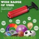 Fumete 100 Sets Ball Pump Bulk Air Pump for Sports Balls Include Needle Nozzle Extension Hose Portable Hand Inflation Kit for Basketball Soccer Football Balloon Back to School