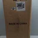 Neoaider Set of 2 Lightweight Ceramic-Look Tall Planter, 21 inch Large Plastic Planter with Drain Hole & Saucers, Large Outdoor Planters for Porch, Garden, Patio, Balcony(Fiery Red)