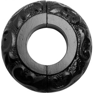 Renovators Supply Manufacturing Aluminum Escutcheon Plate 3 1/4 in OD Escutcheon Black Powder Coated Finish Radiator Flange