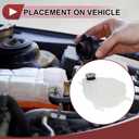 1 Set Engine Coolant Reservoir Water Expansion Tank for Dodge Journey 2009-2020 2.4L Coolant Radiator Reservoir Bottle with Cap No.5058455AD