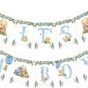 Winnie IT'S A Boy Banner for Baby Shower Decorations Boys Baby Shower Banner for Boys Party Birthday Decorations