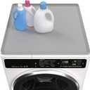 Washing Machine Cover for Top 27x 27" Pad for Top of Washer or Dryer Protector Rubber Mat for Washing Machine Accessories Non Slip Waterproof Washable (Light Gray)